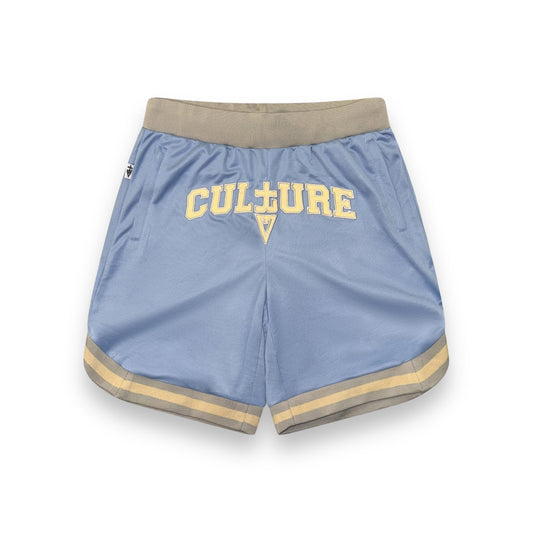 tREv "CULTURE" Basketball Shorts - Serenity Blue